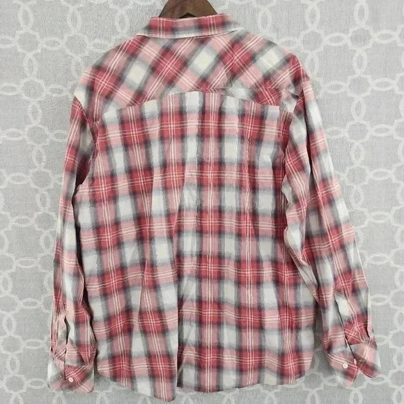 Horny Toad Red Plaid Button Down Short Sleeve Men's Shirt XL - Picture 2 of 7